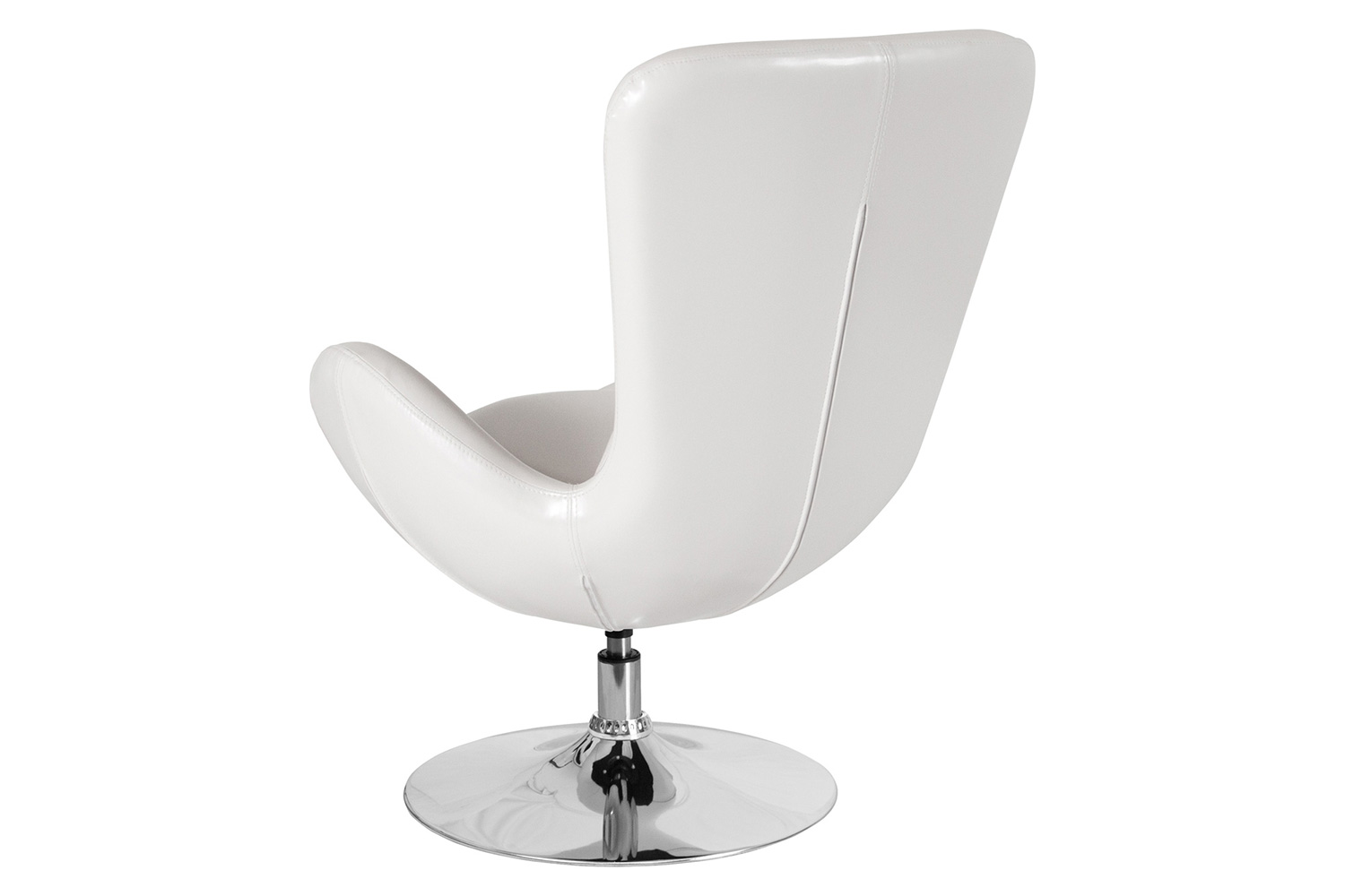 BLNK Egg Series LeatherSoft Side Reception Chair - White