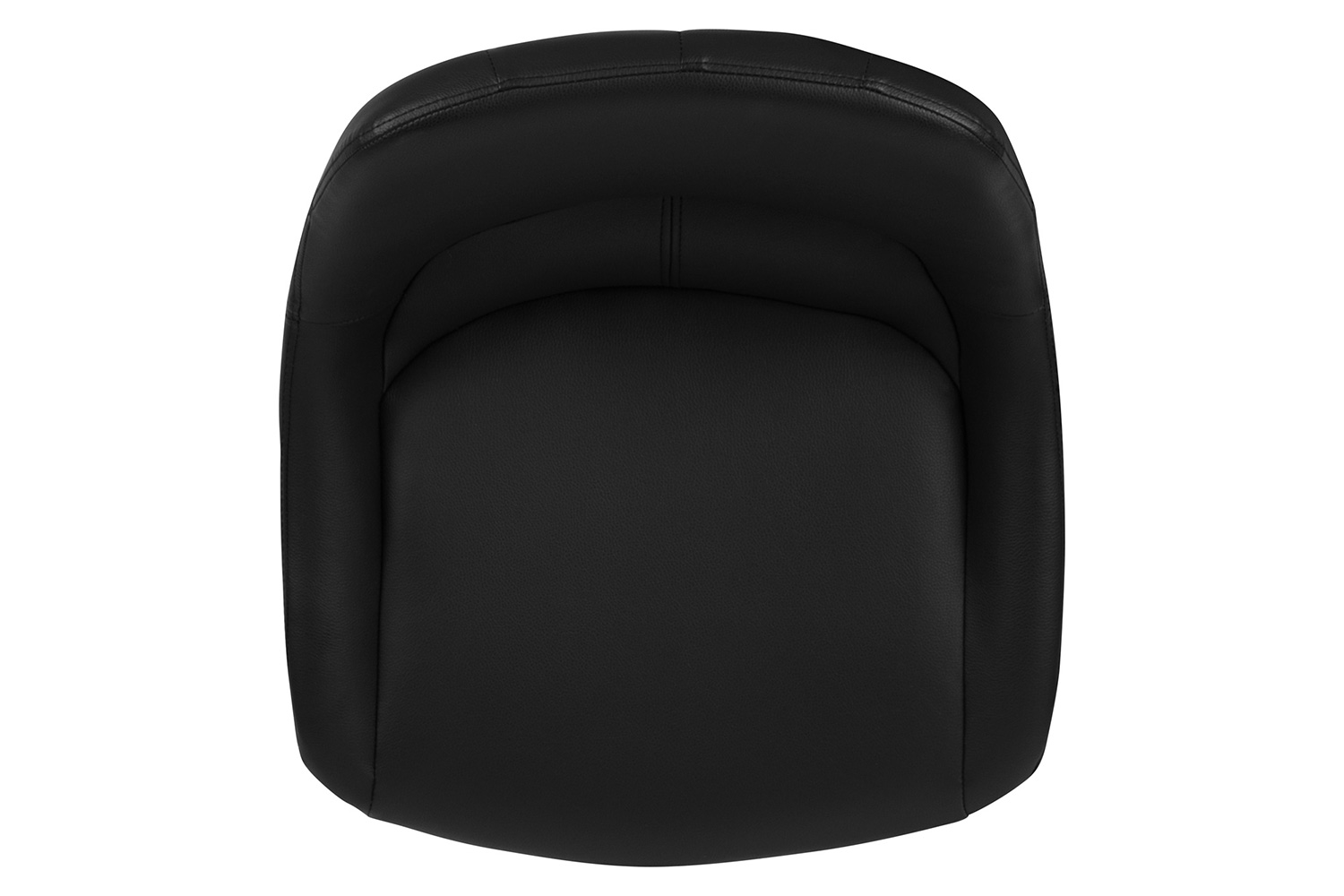 BLNK Contemporary Vinyl Adjustable Height Bar Stool with Chrome Base - Black