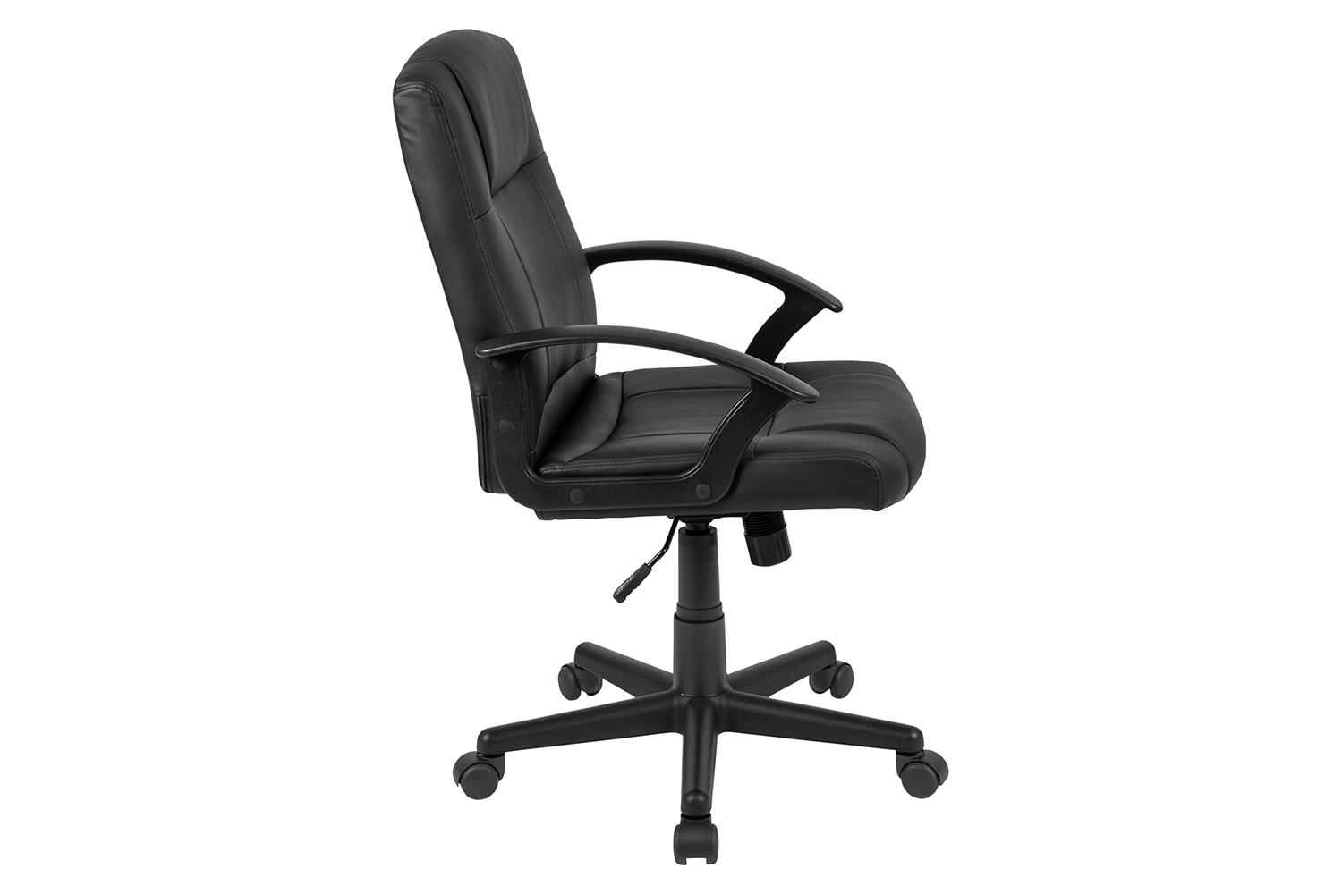 BLNK - Coffman Flash Fundamentals LeatherSoft Mid-Back Padded Task Office Chair with Arms, BIFMA Certified
