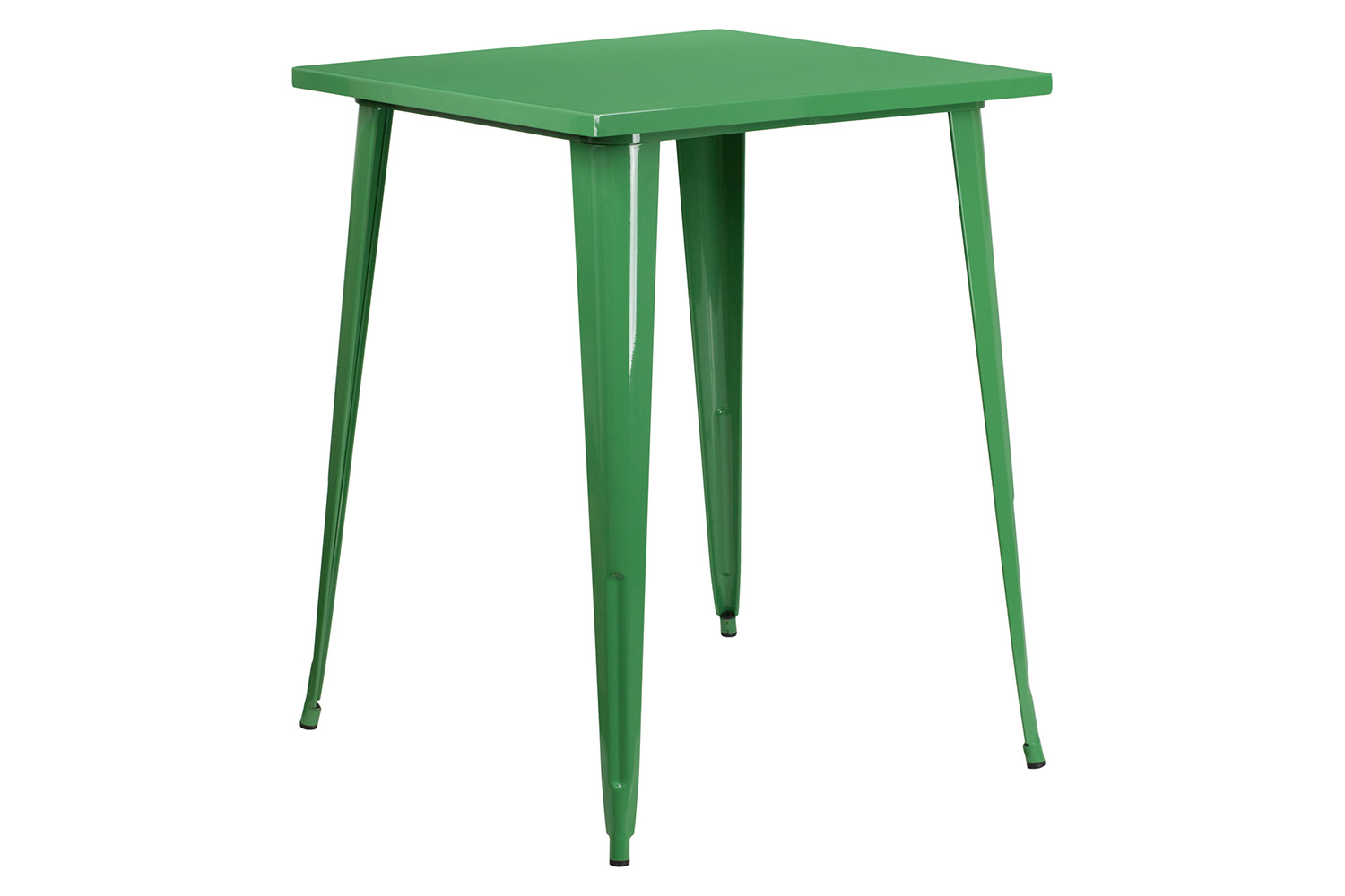 BLNK - Nolan Commercial Square Metal Indoor-Outdoor Bar Height Table