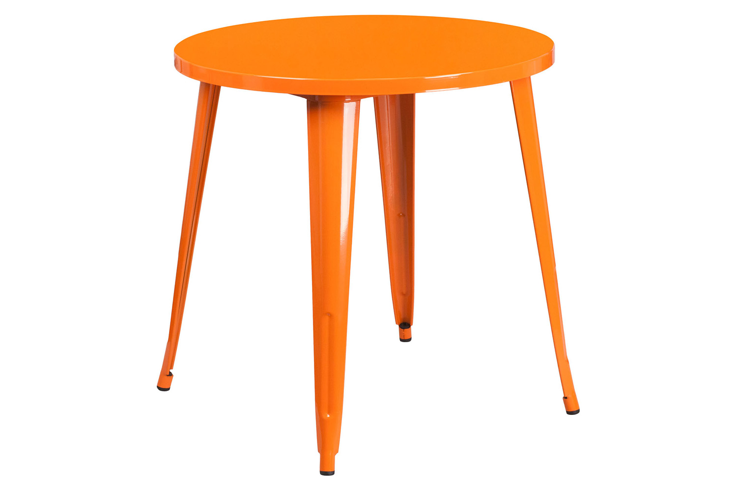 BLNK - Jeffrey Commercial Round Metal Indoor-Outdoor Table