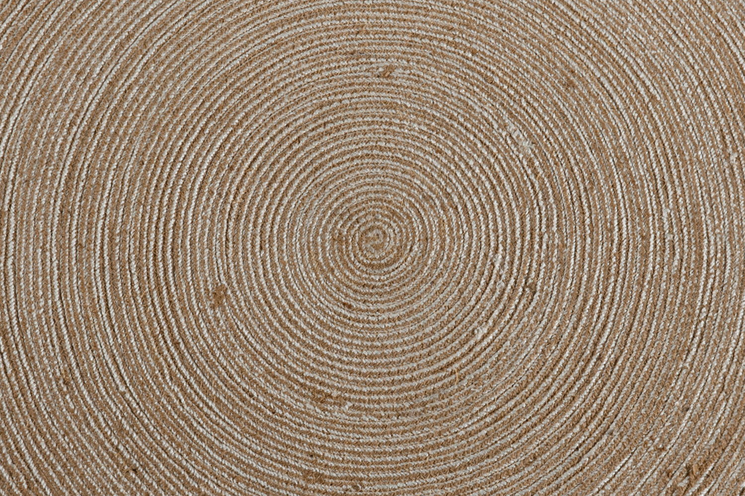 BLNK - Kelsey Round Braided Design Natural Jute and Polyester Blend Indoor Area Rug