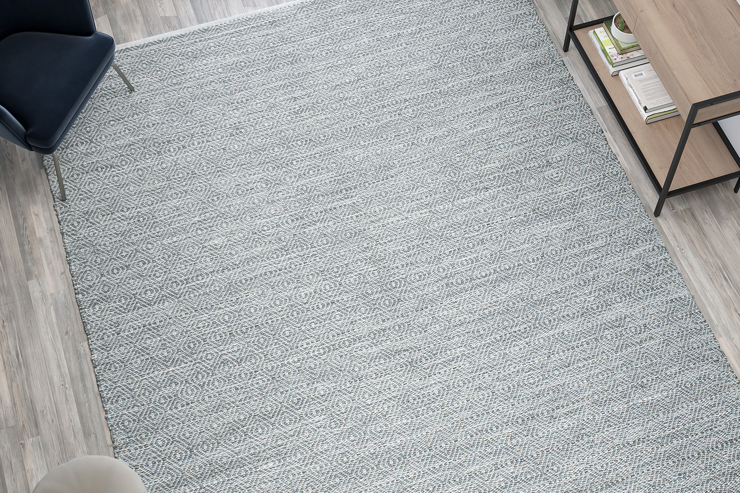 BLNK Abbott Hand Woven Indoor-Outdoor Diamond Pattern Area Rug - Gray, 8'W x 10'L