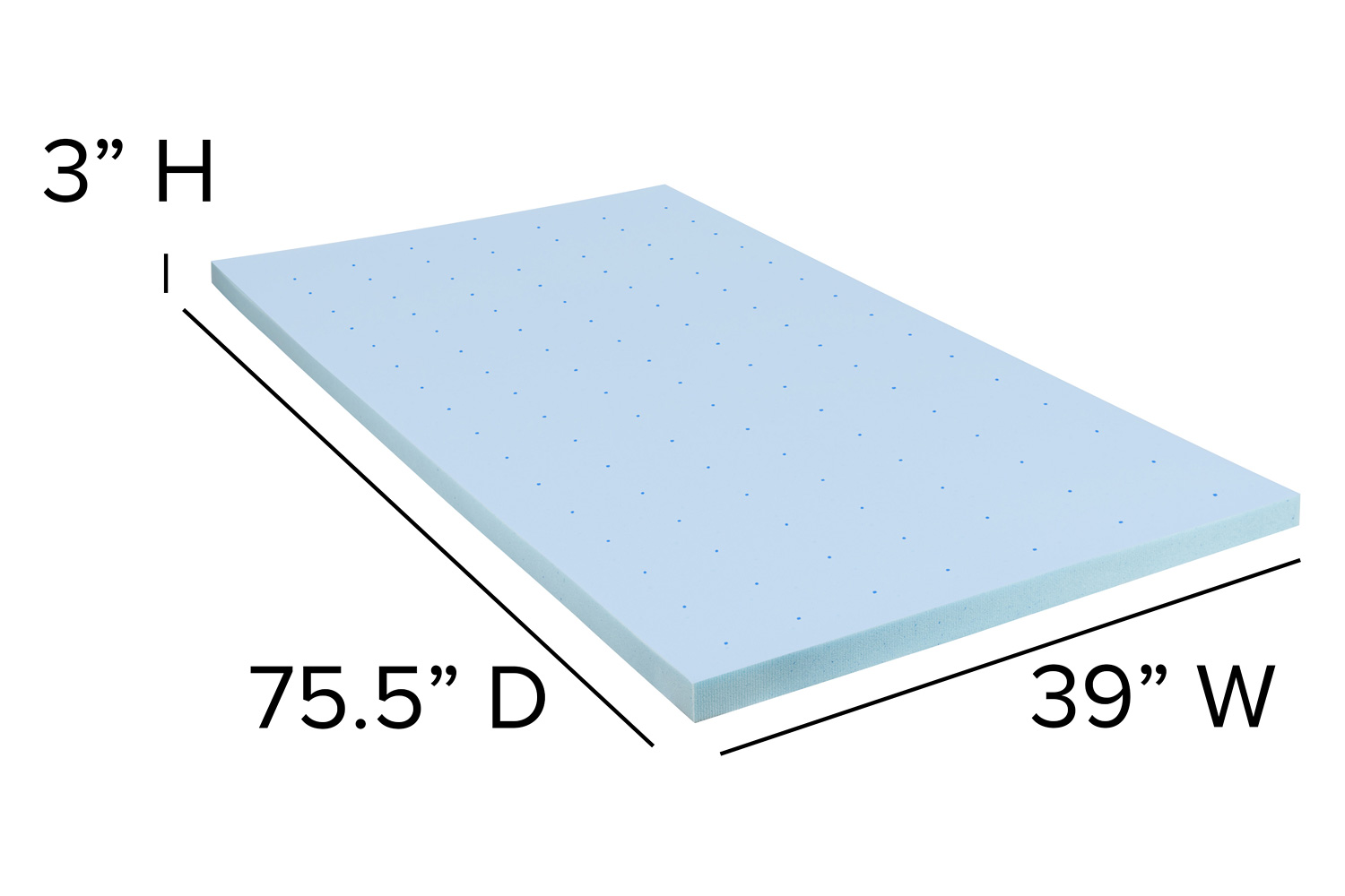 BLNK Capri Comfortable Sleep 12" Foam Pocket Spring Mattress and 3" Gel Memory Foam Topper Bundle - Twin Size
