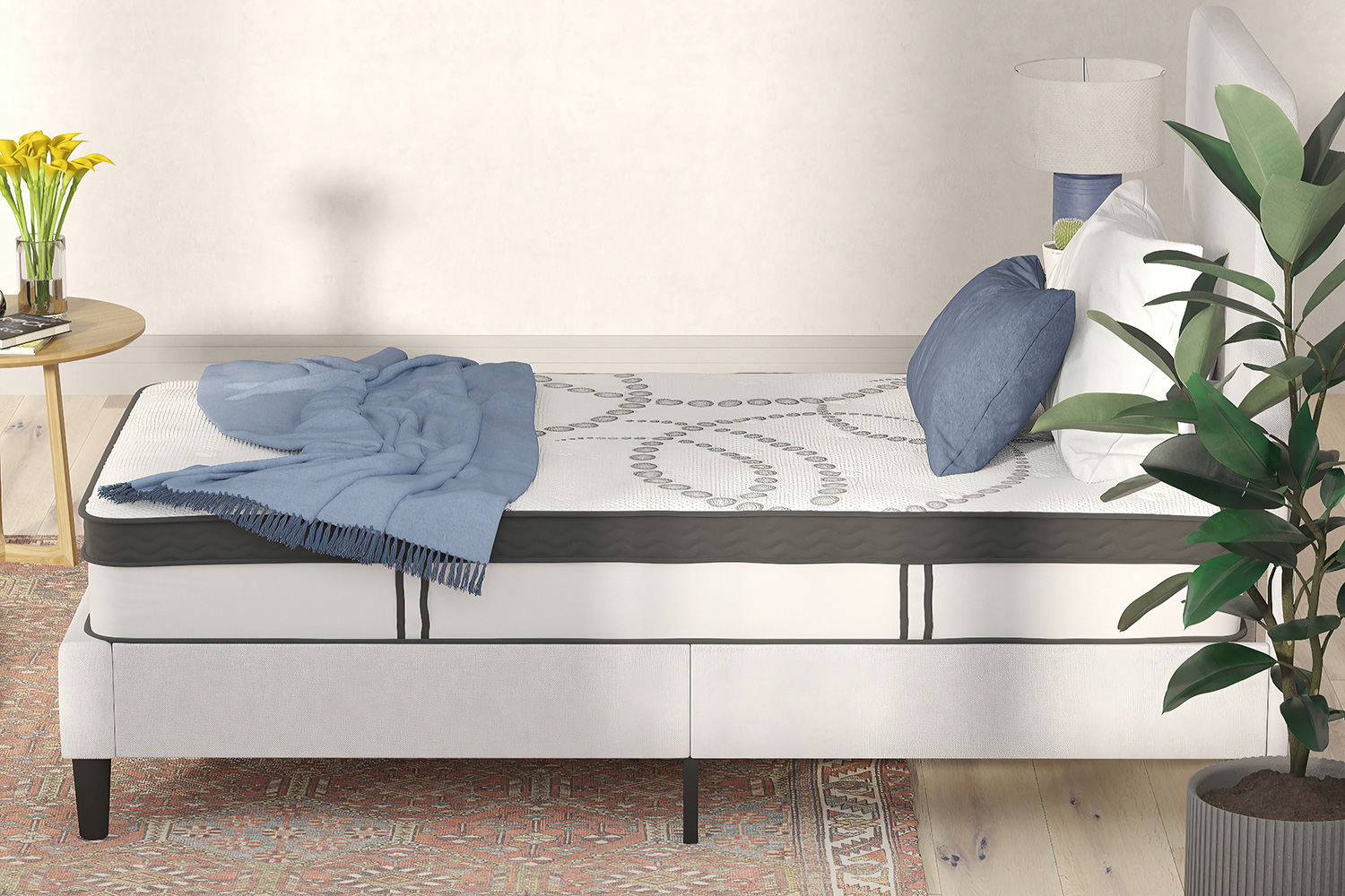 BLNK Capri Comfortable Sleep 10" Hybrid Pocket Spring Mattress - Twin Size