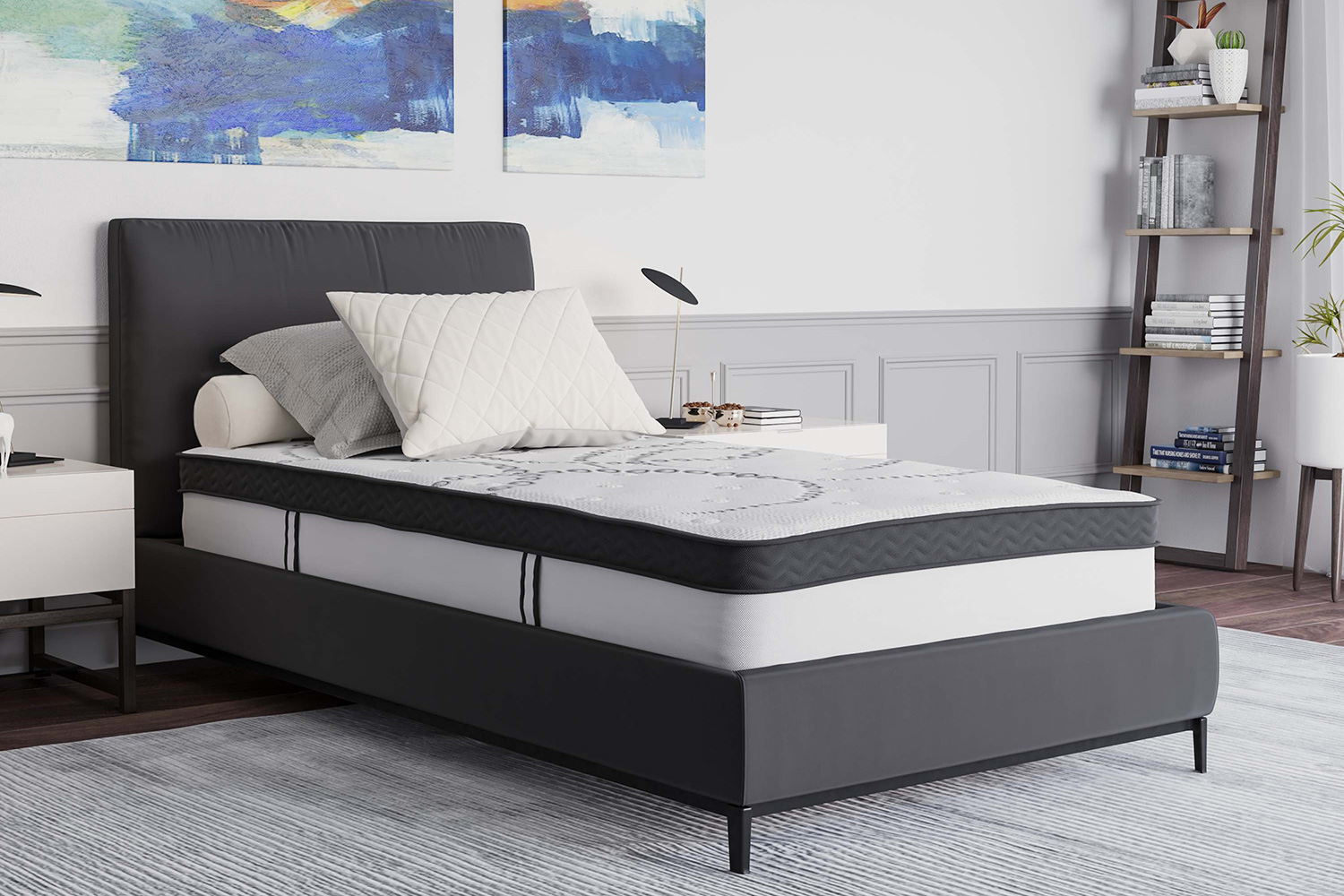 BLNK Capri Comfortable Sleep 10" Hybrid Pocket Spring Mattress - Twin Size
