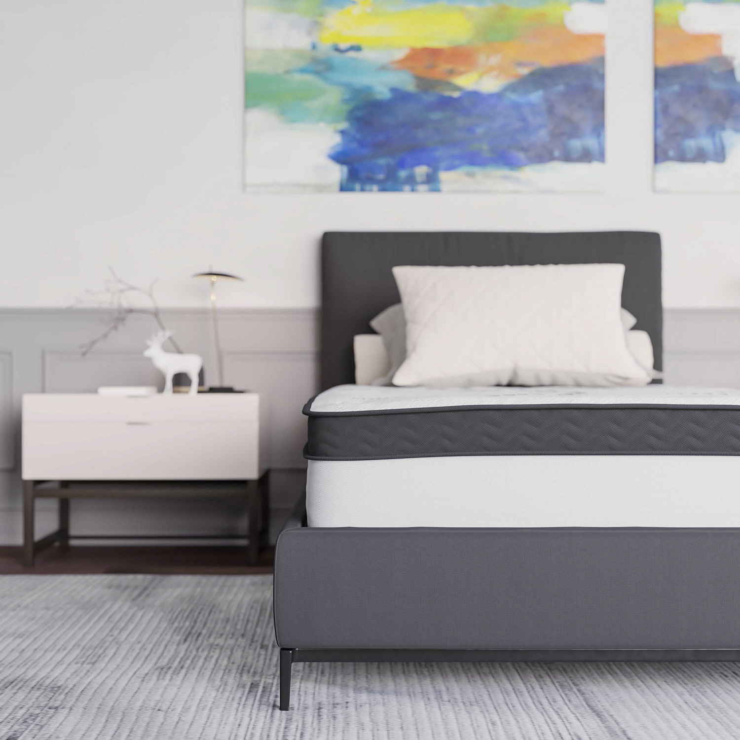 BLNK Capri Comfortable Sleep 10" Hybrid Pocket Spring Mattress - Twin Size