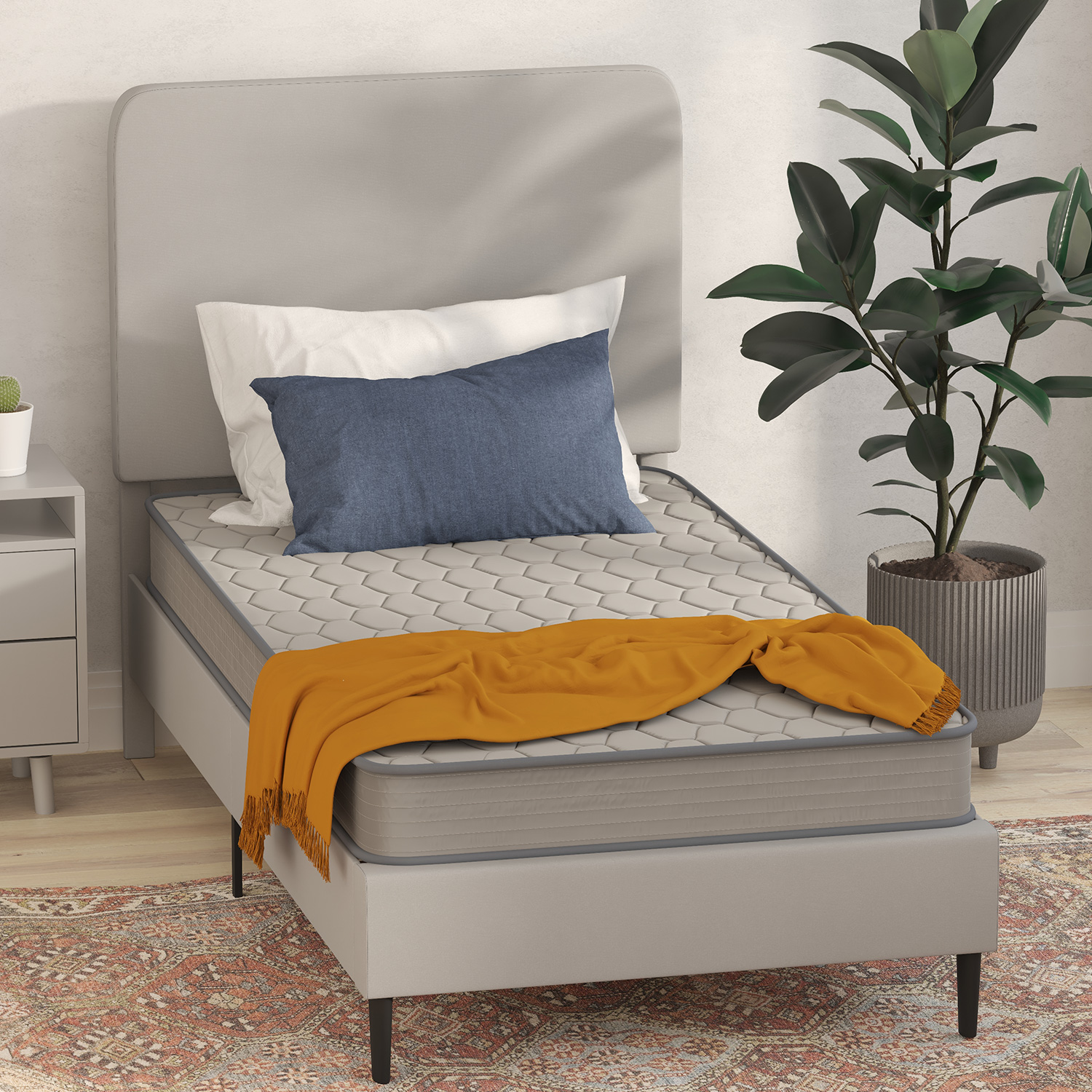 BLNK Capri Comfortable Sleep 6" Spring Mattress - Twin Size