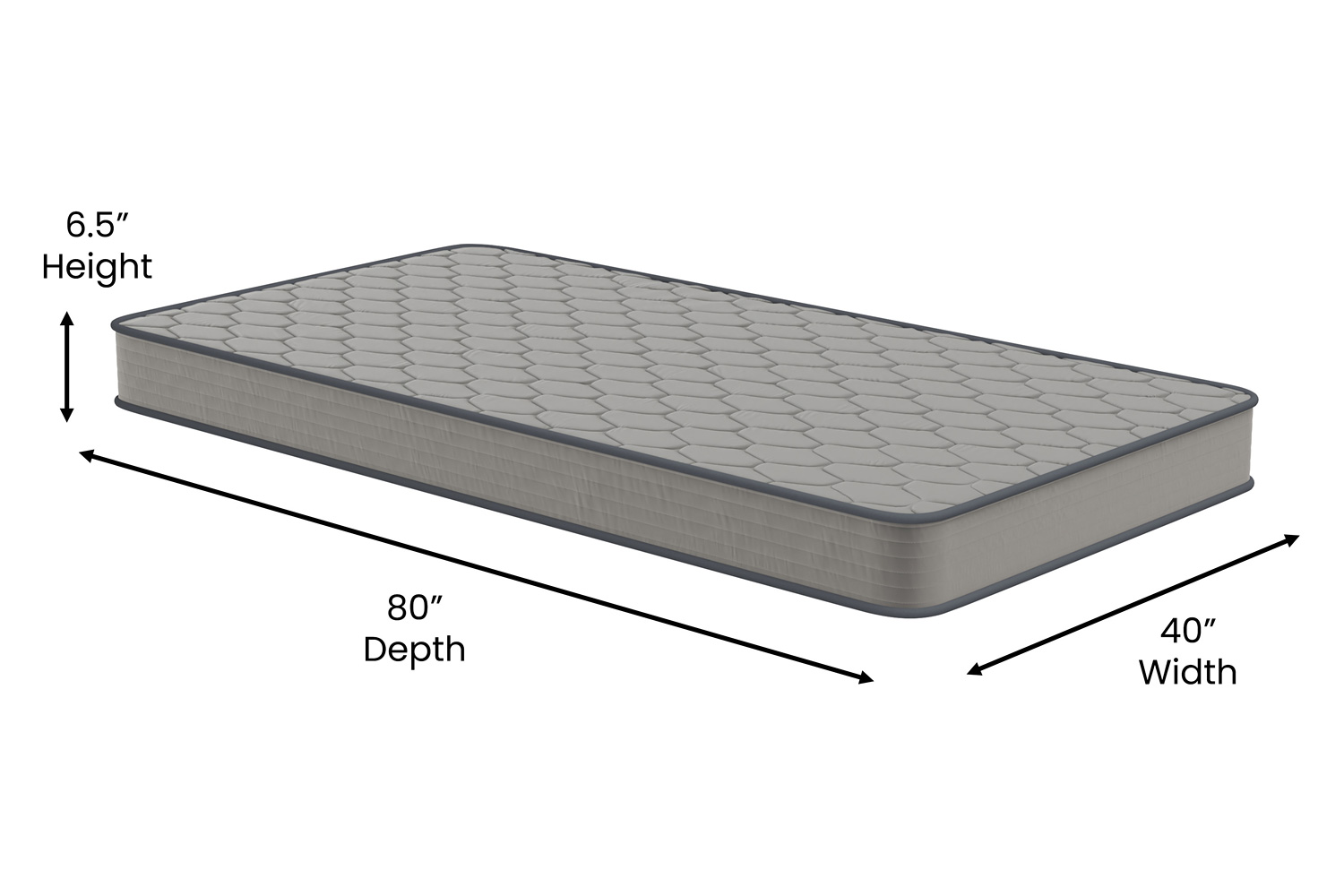 BLNK Capri Comfortable Sleep 6" Spring Mattress - Twin XL Size