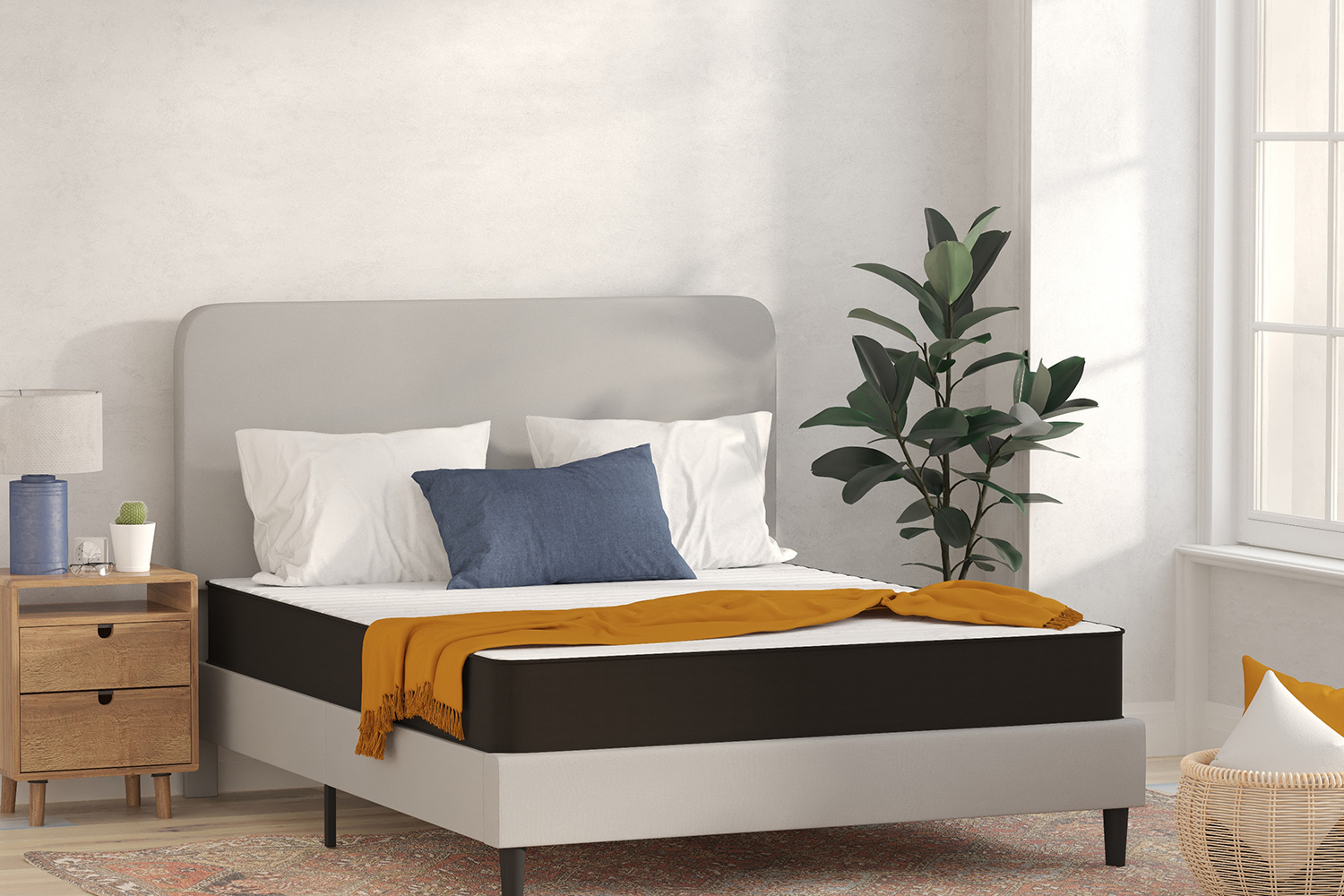 BLNK - Capri Comfortable Sleep 8" Foam and Innerspring Hybrid Mattress