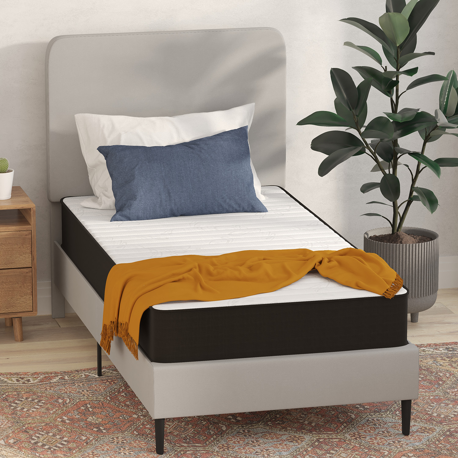 BLNK - Capri Comfortable Sleep 8" Foam and Innerspring Hybrid Mattress