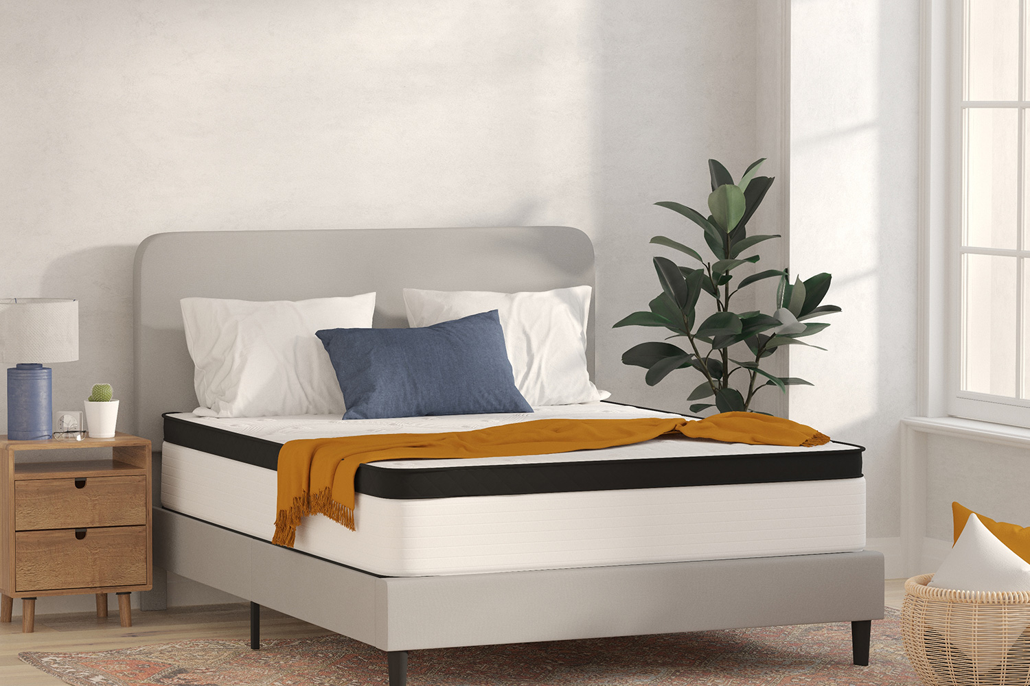BLNK - Capri Comfortable Sleep Firm 12" Hybrid Pocket Spring Mattress