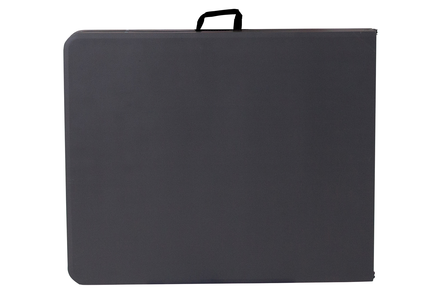 BLNK Elijah Plastic Folding Table with Carrying Handle - Dark Gray