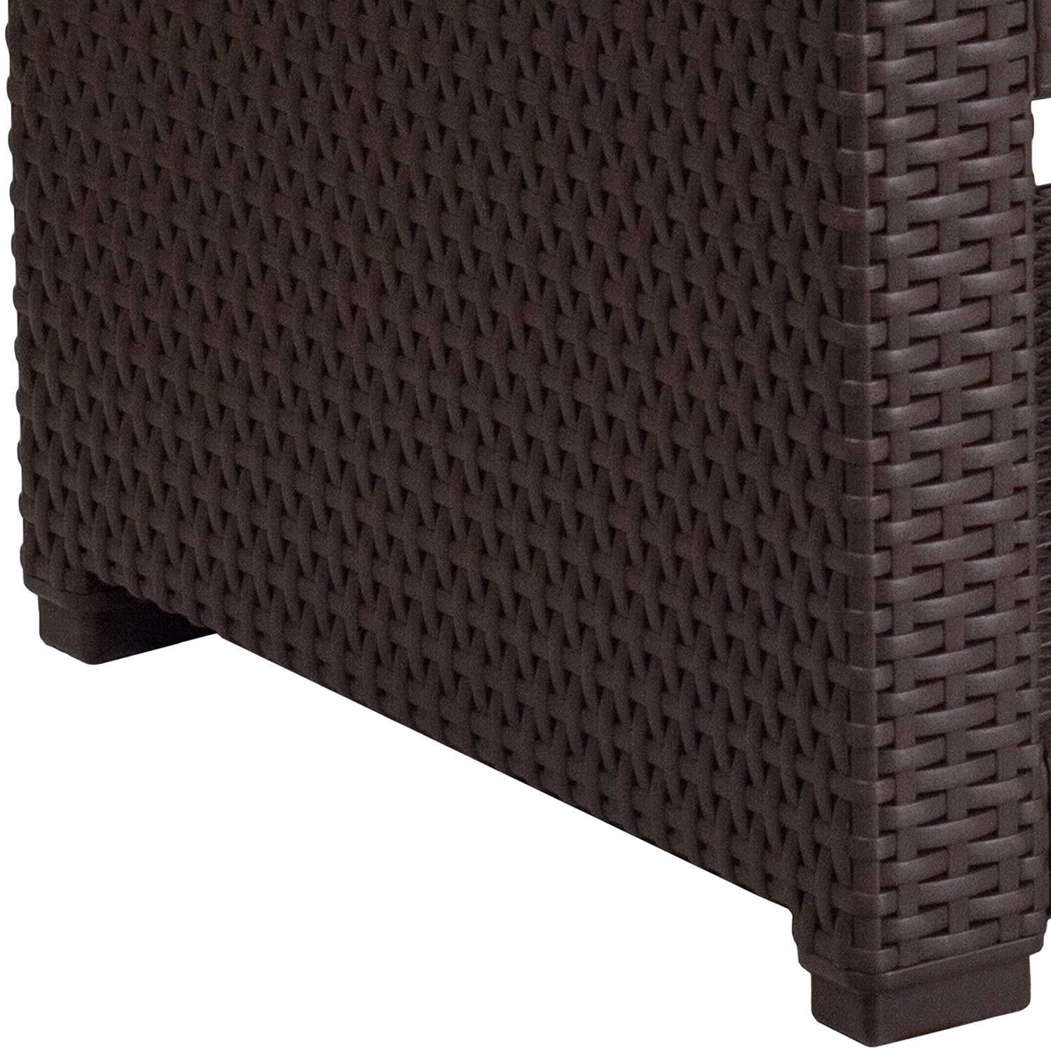 BLNK - Seneca Faux Rattan End Table