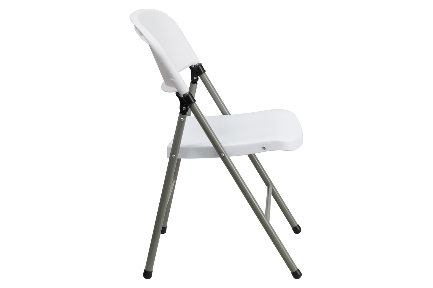 BLNK - HERCULES Series Plastic Folding Chair with Gray Frame