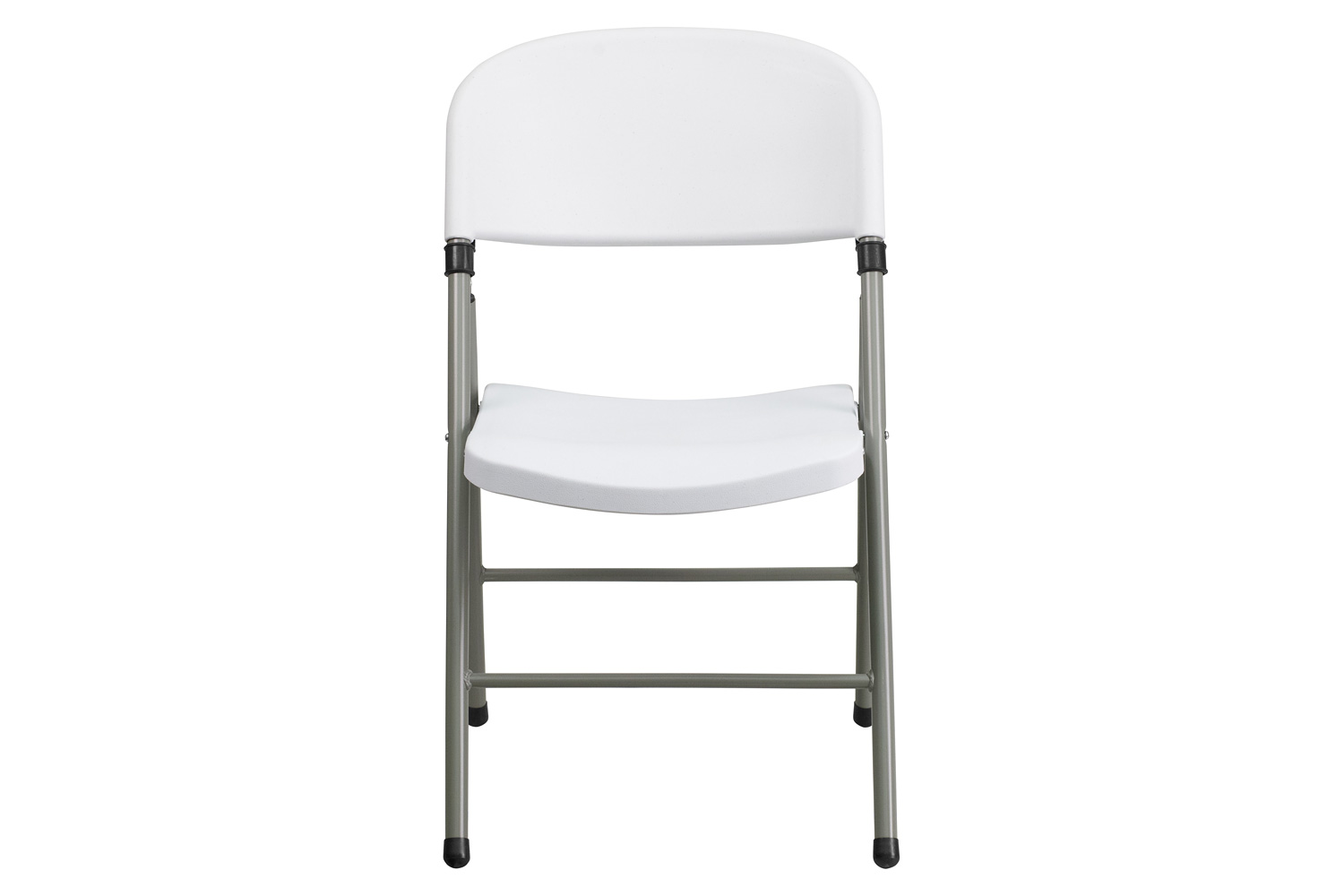 BLNK - HERCULES Series Plastic Folding Chair with Gray Frame