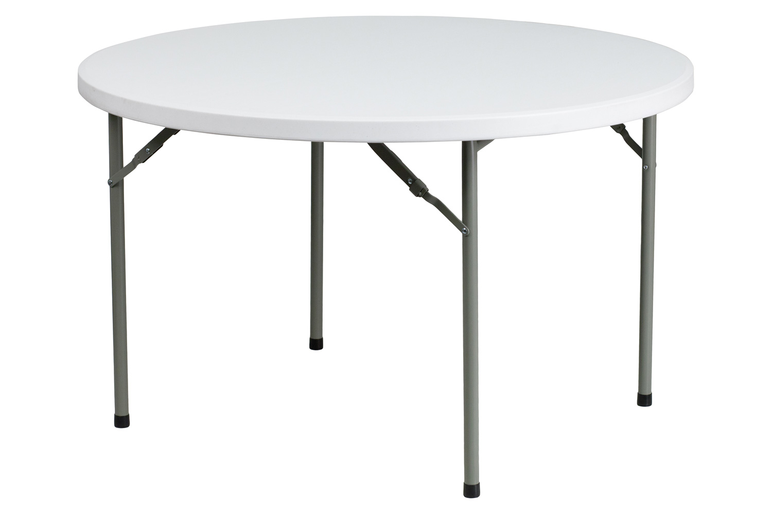 BLNK Elon Round Plastic Solid Folding Table - 4'D
