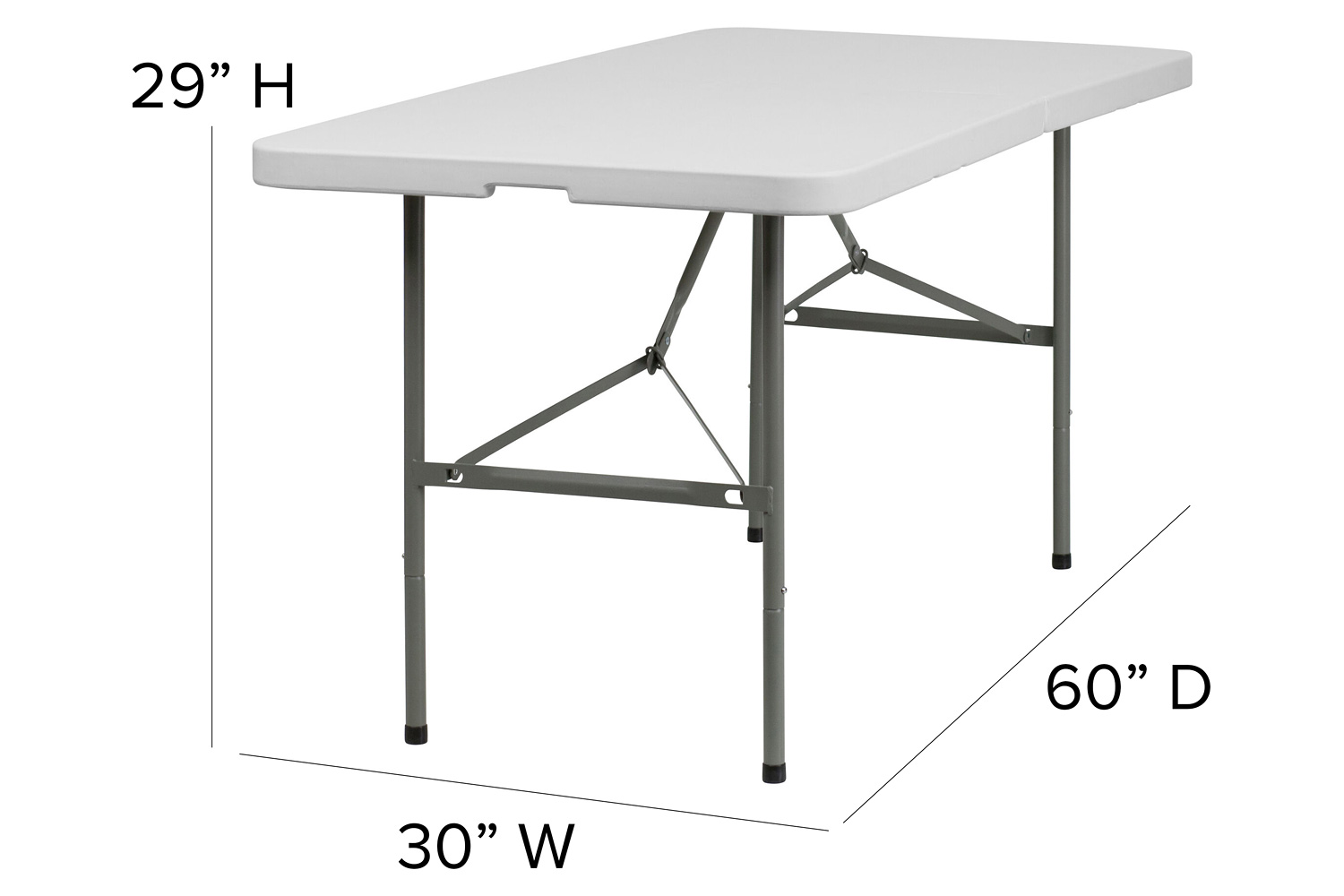 BLNK - Elon Plastic Bi-Fold Folding Table