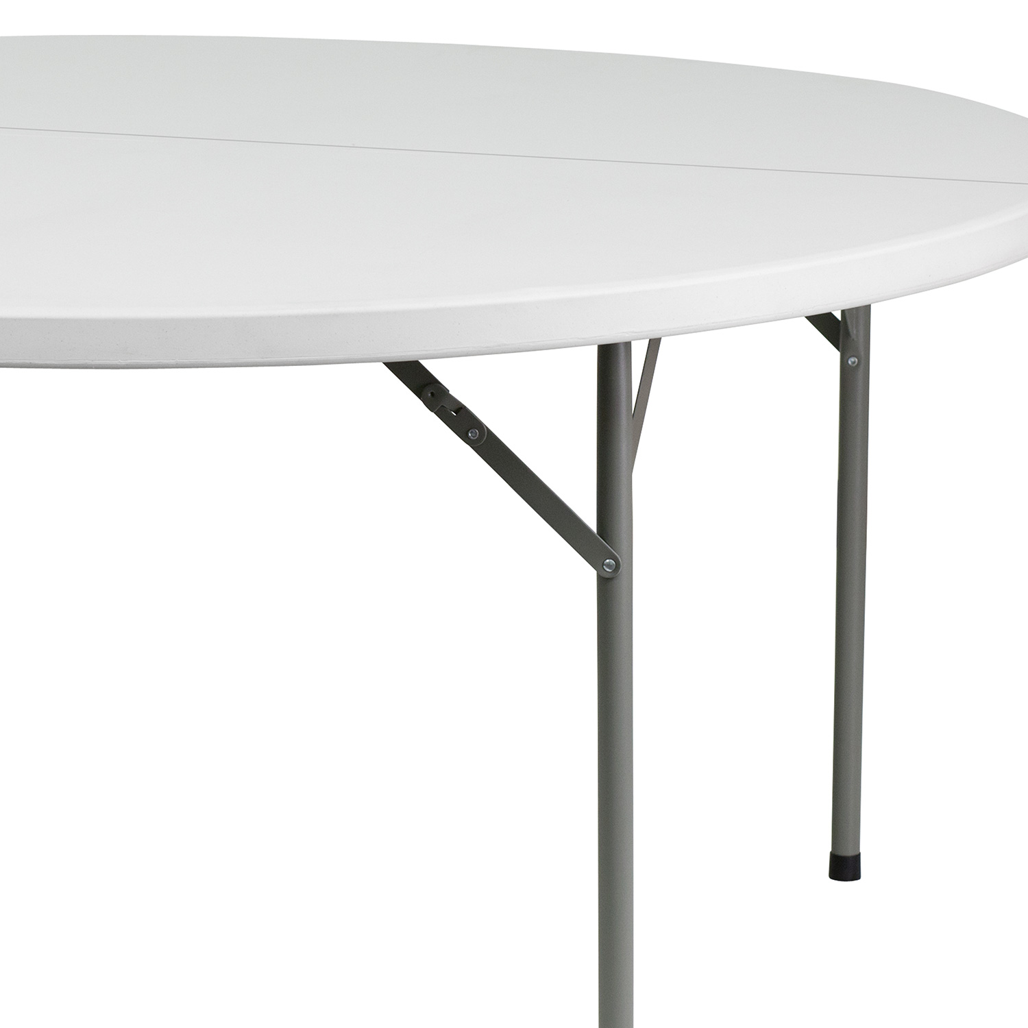 BLNK Elon Style 1 Round Plastic Split Folding Table - 5'D