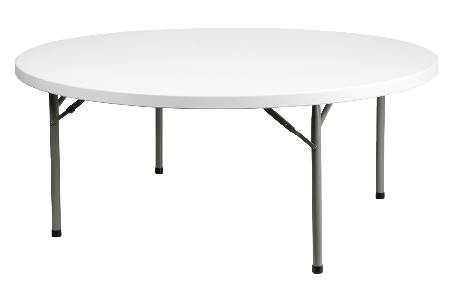 BLNK Elon Round Plastic Solid Folding Table - 6'D