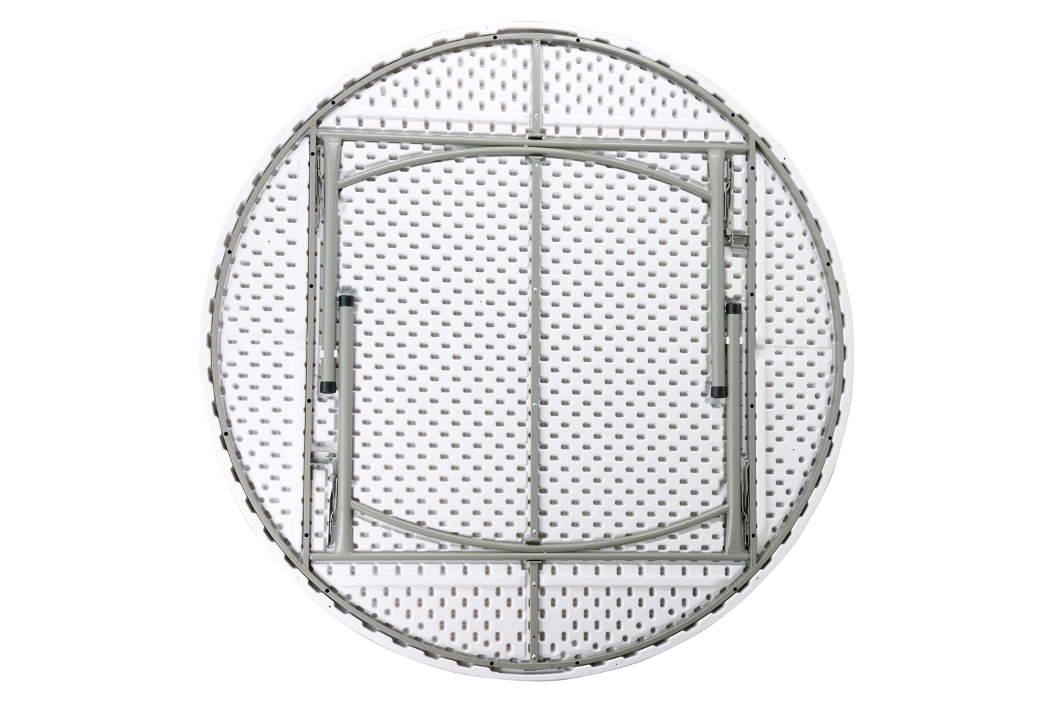 BLNK Elon Round Plastic Solid Folding Table - 6'D