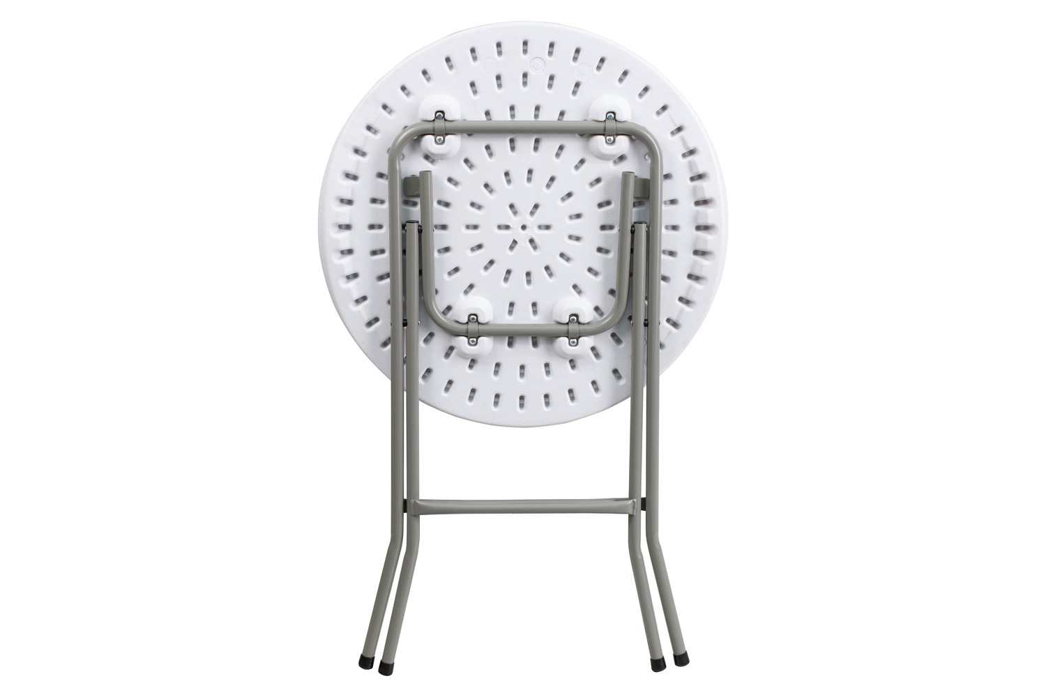 BLNK Elon Round Plastic Solid Folding Table - 2'D