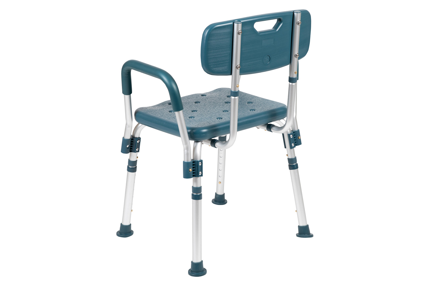 BLNK HERCULES Series Medical Adjustable Bath and Shower Chair with Quick Release Back and Arms - Navy