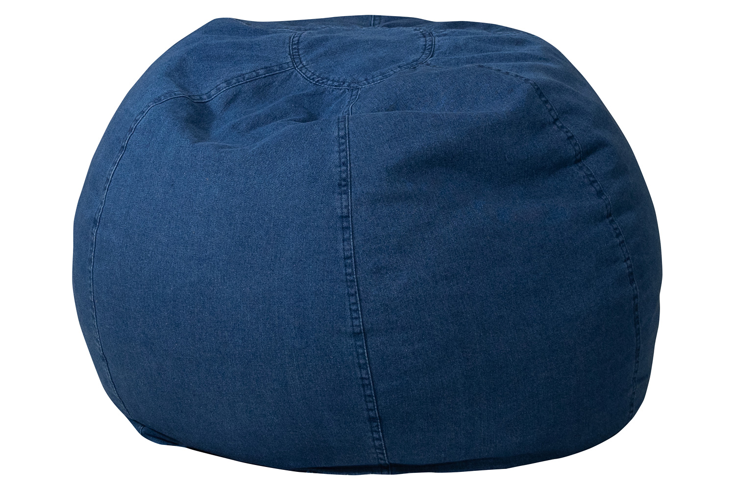 BLNK Dillon Small Refillable Bean Bag Chair for Kids and Teens - Denim