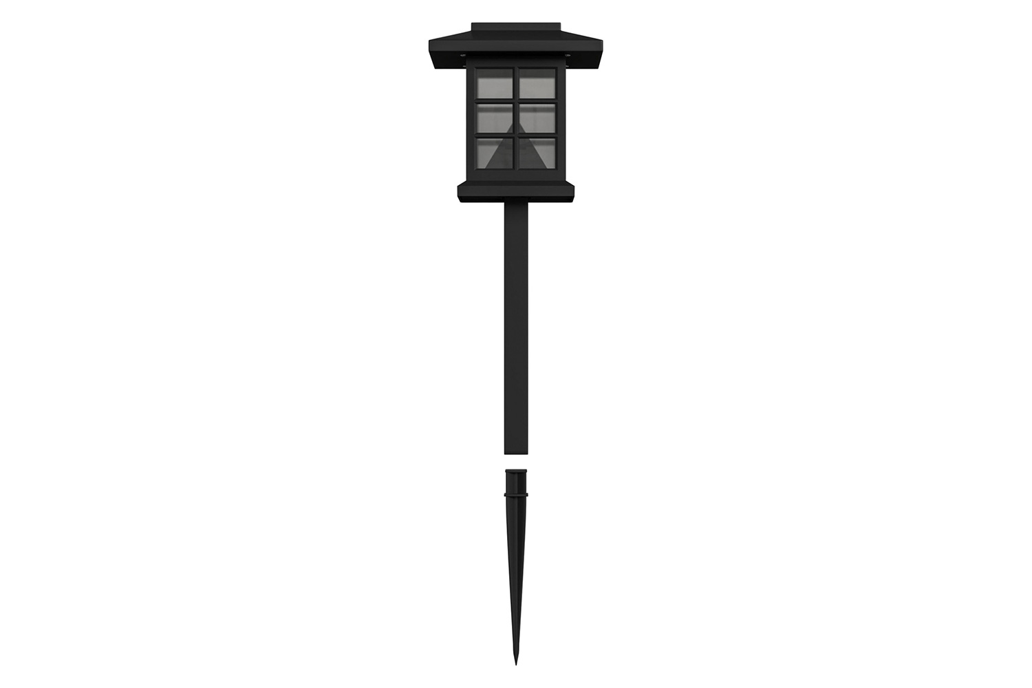 BLNK - Halsey Black Lantern Style LED Solar Lights 8 Pack