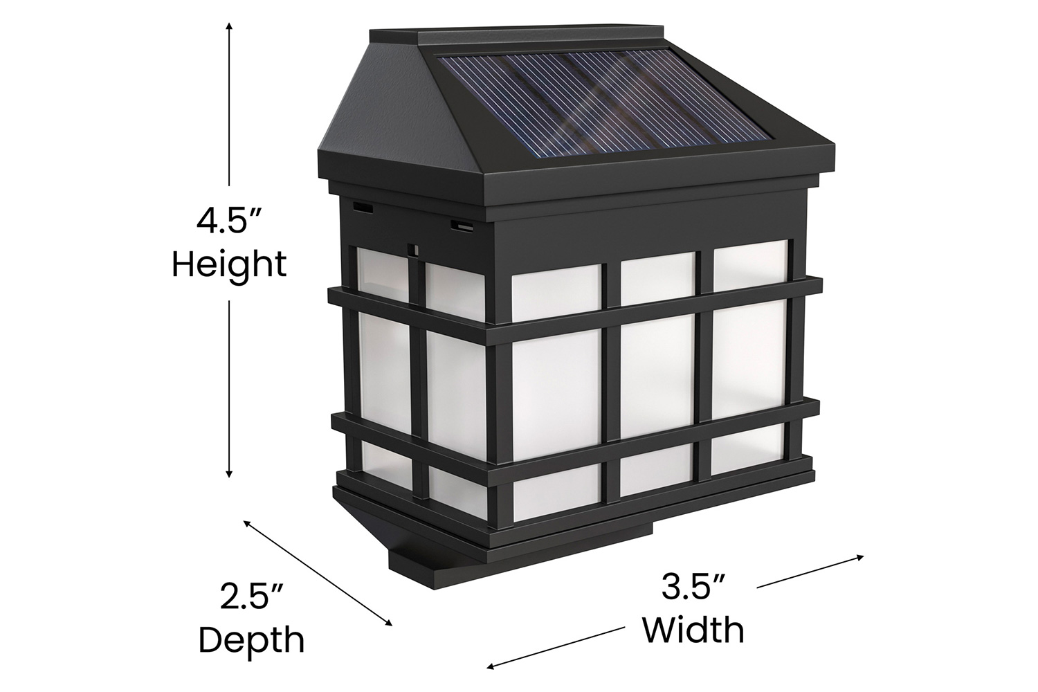 BLNK - Holder Wall Mount LED Solar Lights 6 Pack