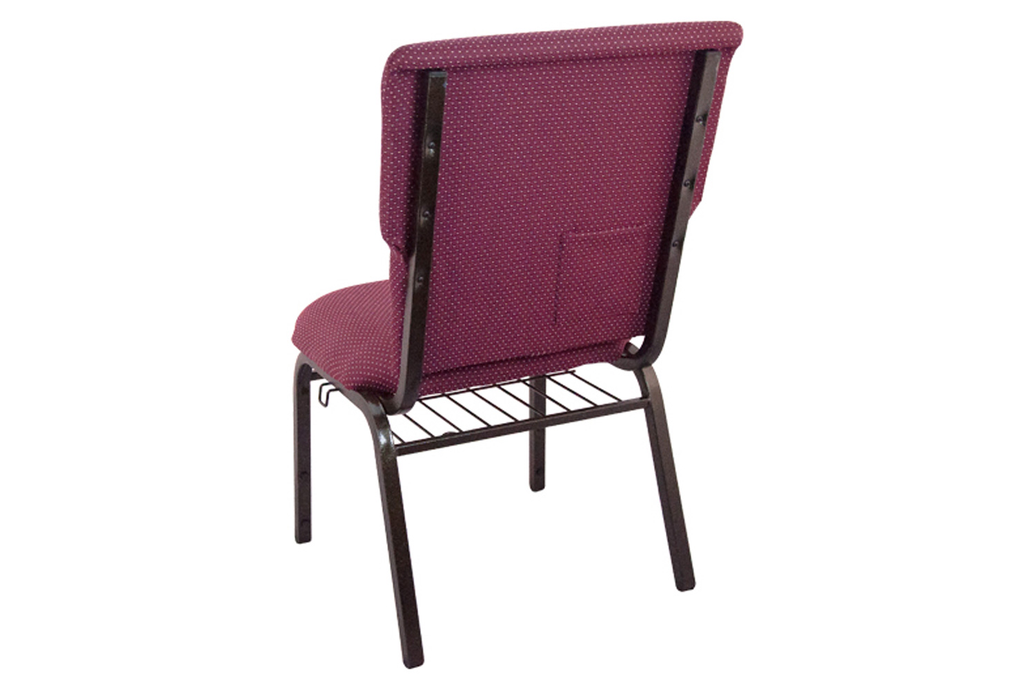 BLNK Advantage Discount Church Chair - Burgundy Pattern, 21"W
