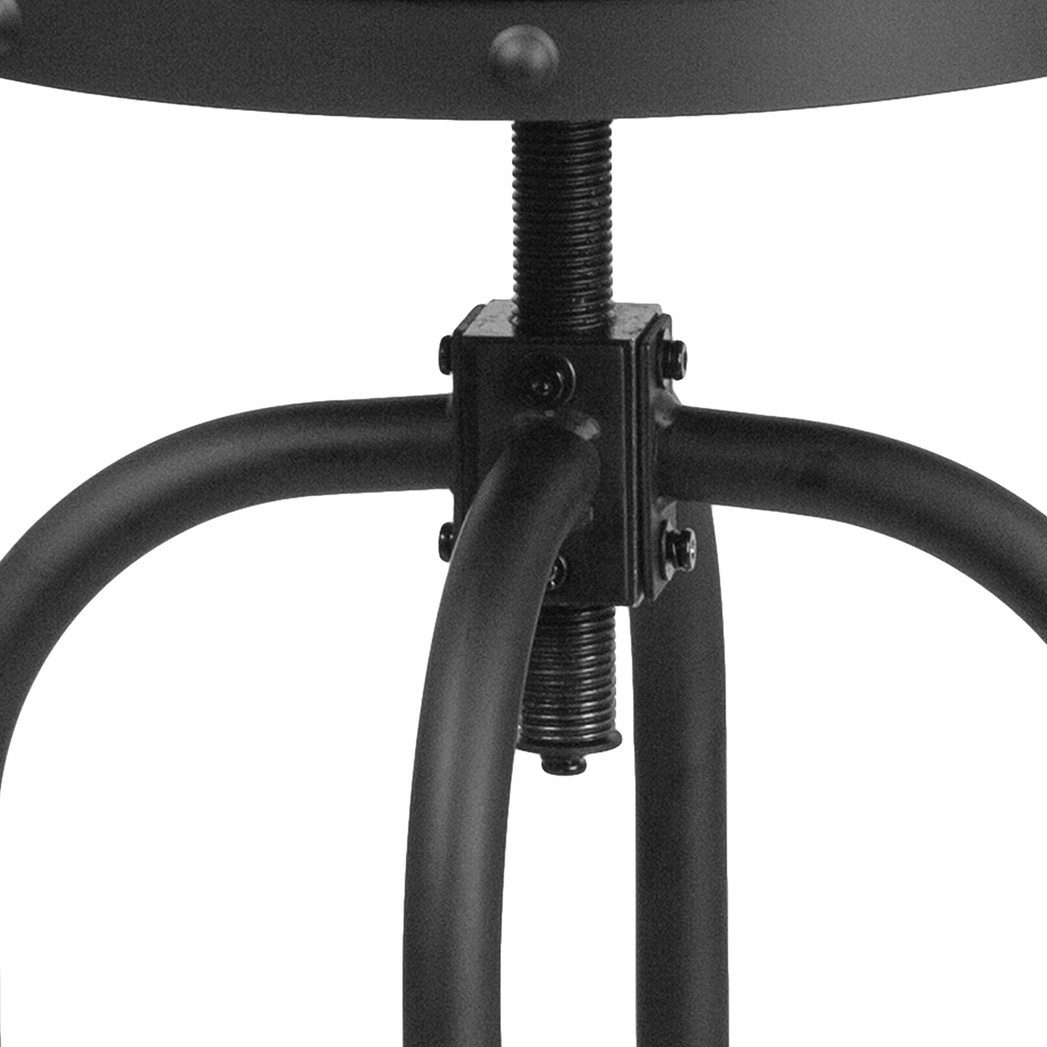 BLNK - Carrington Black LeatherSoft Bar Stool with Swivel Lift