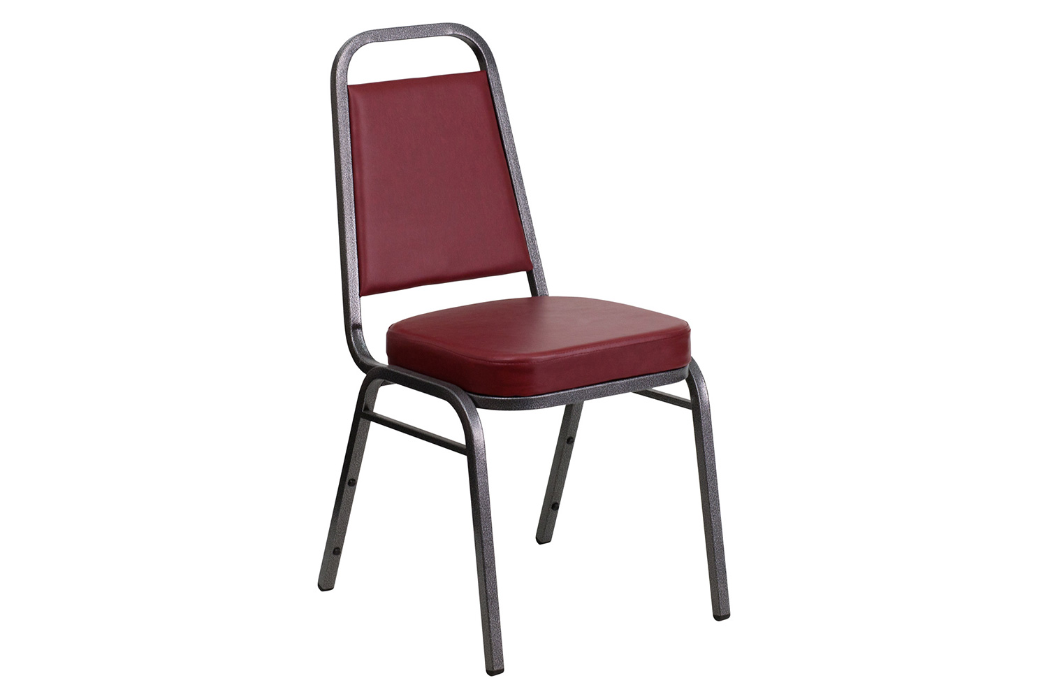 BLNK HERCULES Series Vinyl Trapezoidal Back Stacking Banquet Chair - Burgundy, 36"H