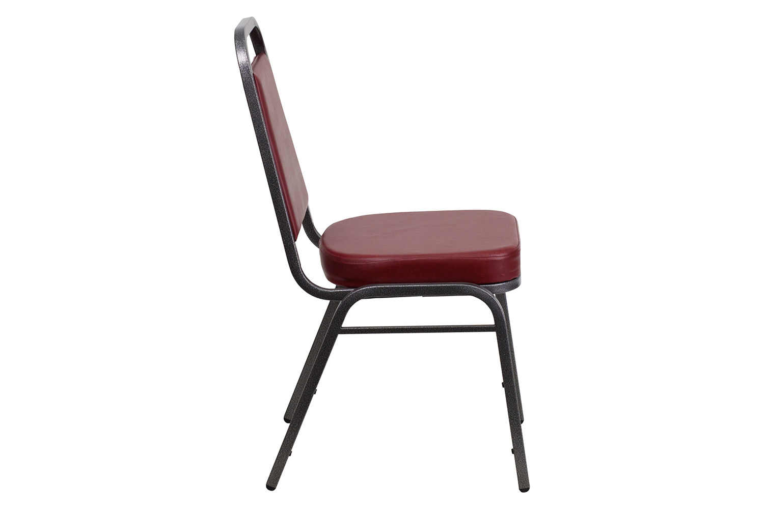 BLNK HERCULES Series Vinyl Trapezoidal Back Stacking Banquet Chair - Burgundy, 36"H