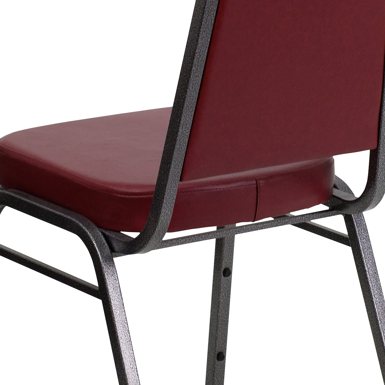 BLNK HERCULES Series Vinyl Trapezoidal Back Stacking Banquet Chair - Burgundy, 36"H
