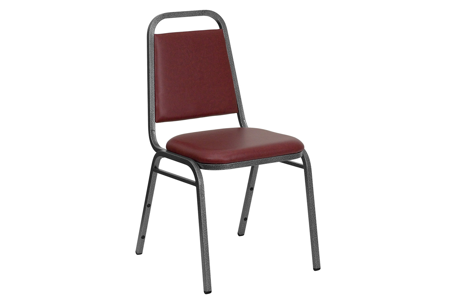 BLNK HERCULES Series Vinyl Trapezoidal Back Stacking Banquet Chair - Burgundy, 34"H
