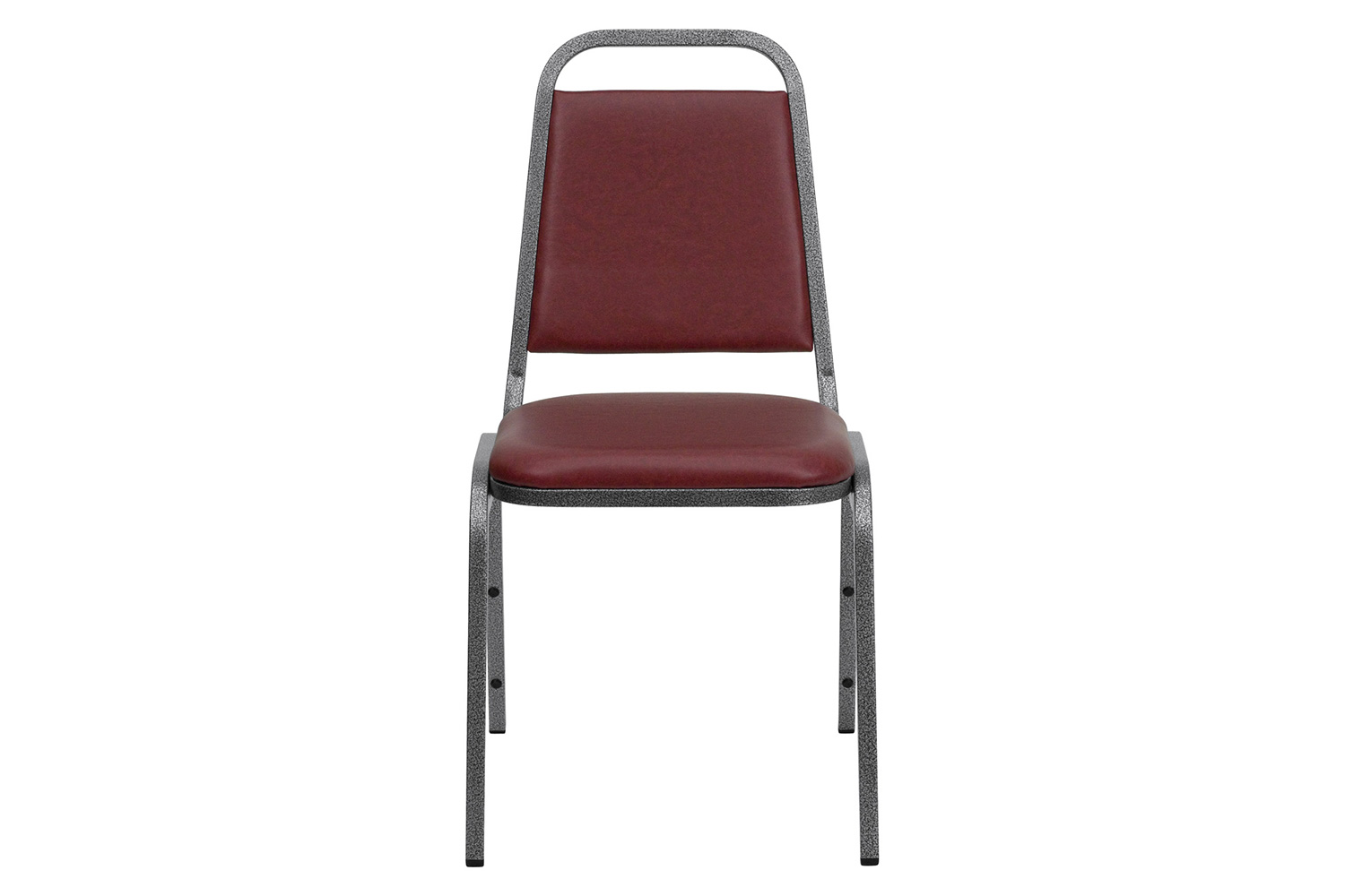 BLNK HERCULES Series Vinyl Trapezoidal Back Stacking Banquet Chair - Burgundy, 34"H