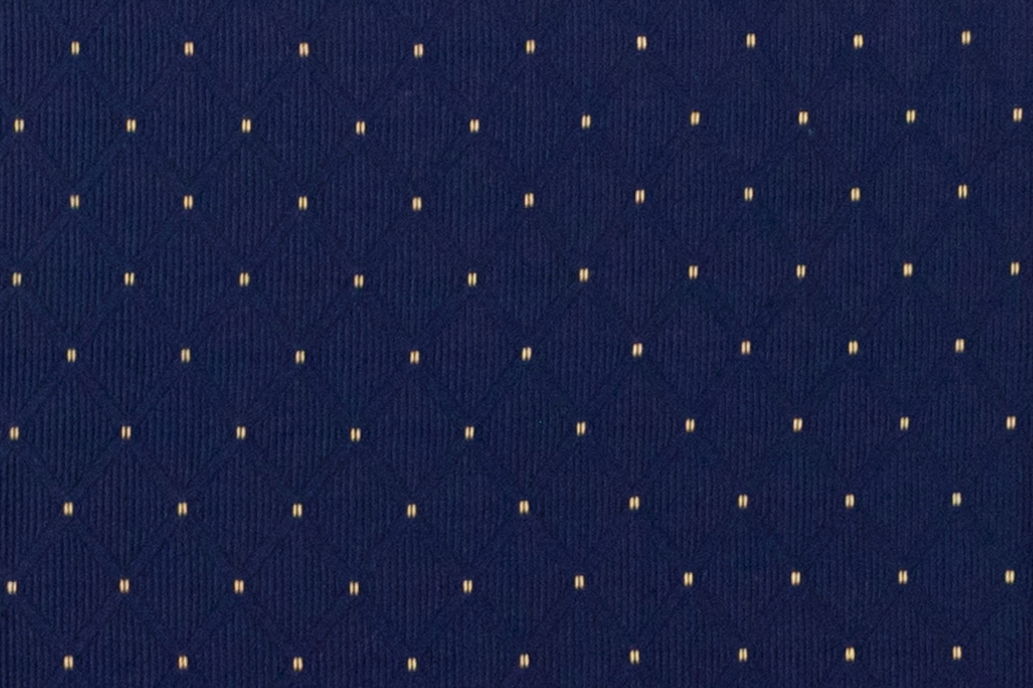 BLNK HERCULES Series Fabric Crown Back Stacking Banquet Chair with Gold Vein Frame - Navy Blue Dot Patterned
