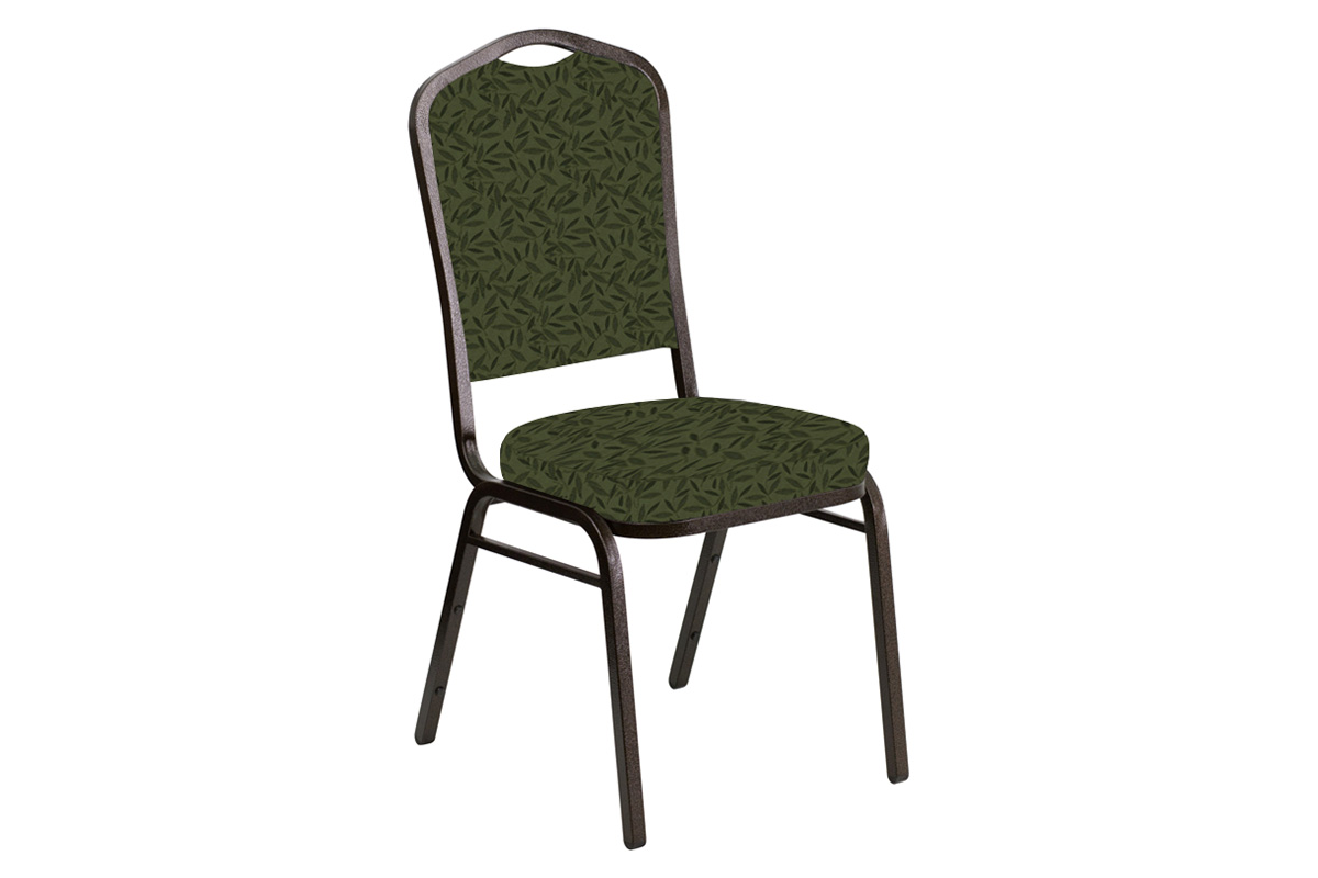 BLNK - Crown Back Banquet Chair in Jasmine with Gold Vein Frame