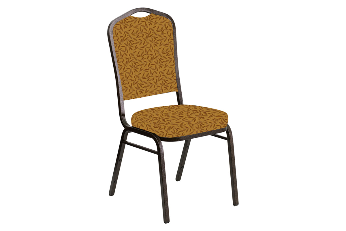 BLNK - Crown Back Banquet Chair in Jasmine with Gold Vein Frame