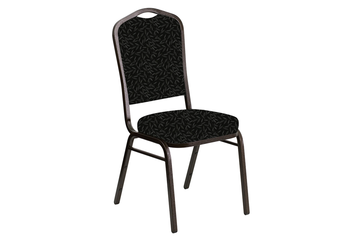BLNK - Crown Back Banquet Chair in Jasmine with Gold Vein Frame