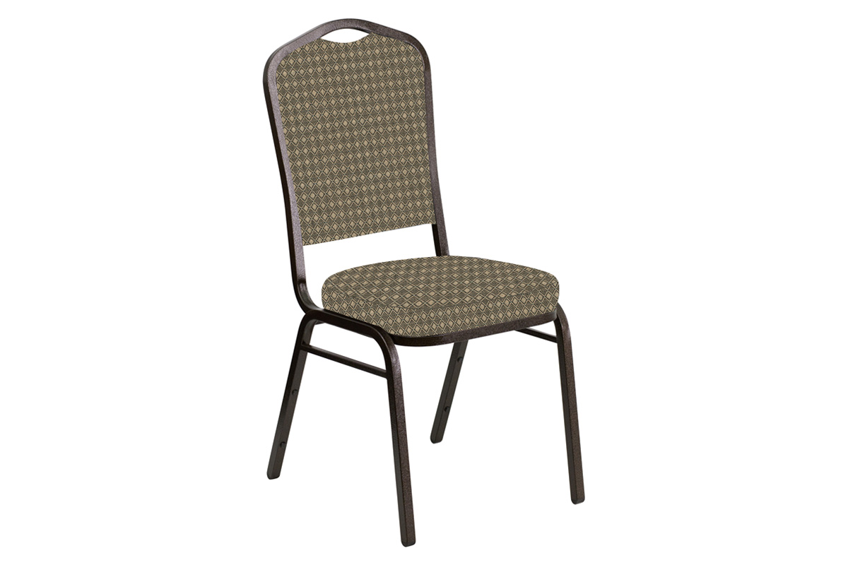 BLNK - Crown Back Banquet Chair in Jewel with Gold Vein Frame