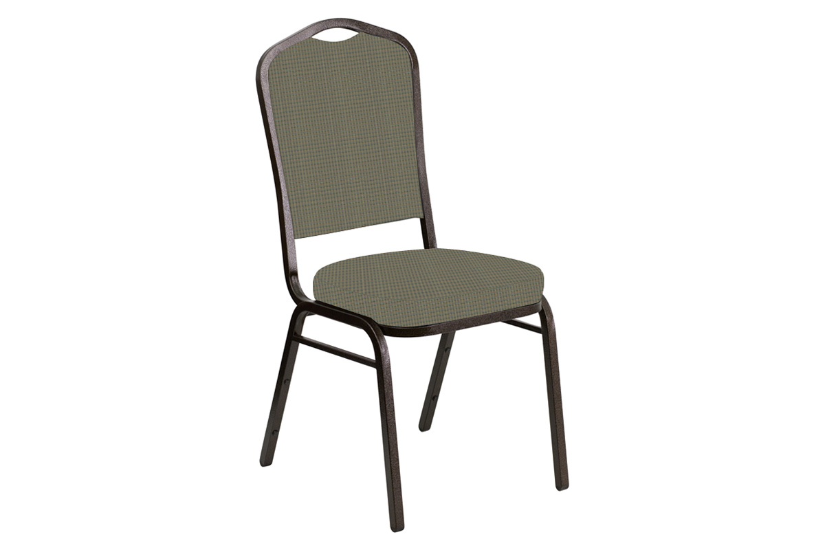 BLNK - Crown Back Banquet Chair in Mainframe with Gold Vein Frame