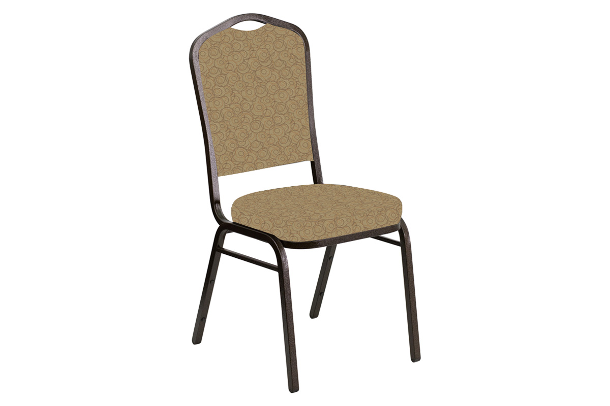 BLNK - Crown Back Banquet Chair in Martini with Gold Vein Frame