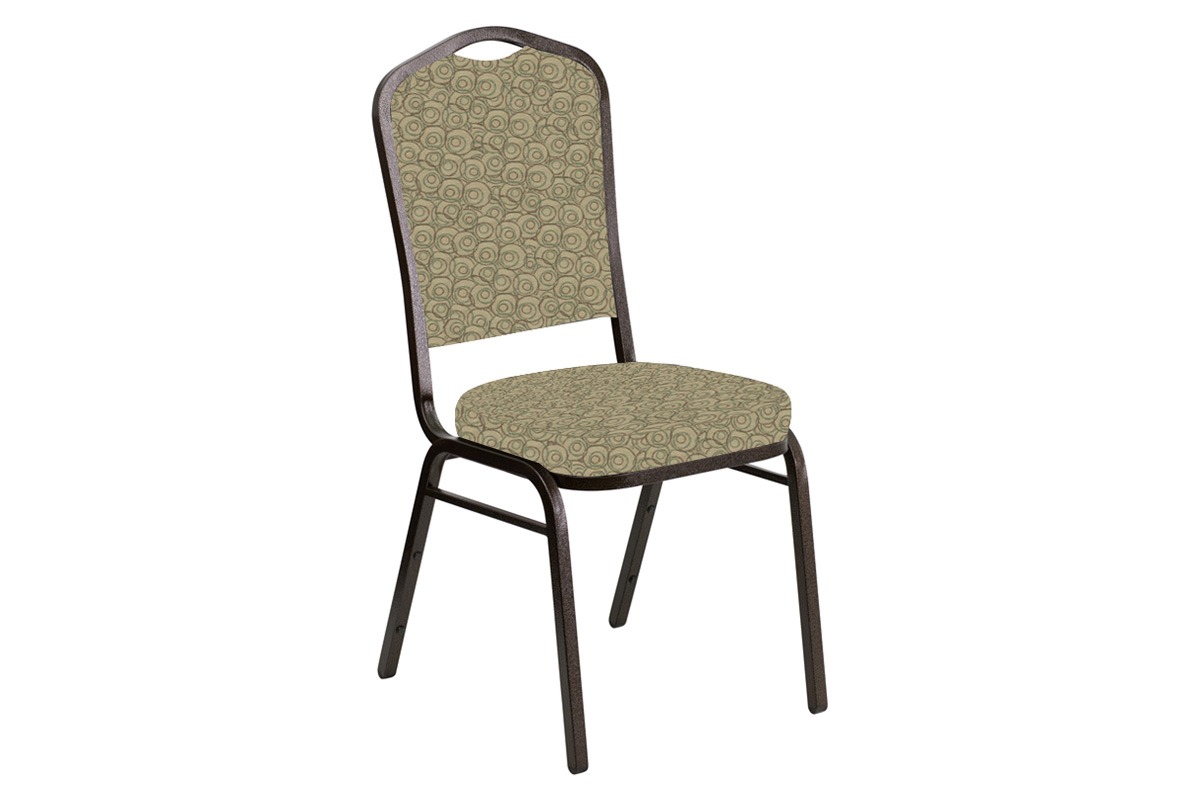 BLNK - Crown Back Banquet Chair in Martini with Gold Vein Frame