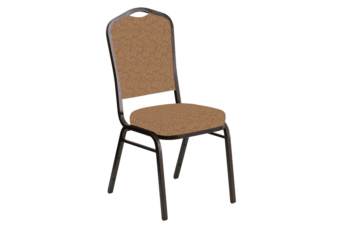 BLNK - Crown Back Banquet Chair in Martini with Gold Vein Frame