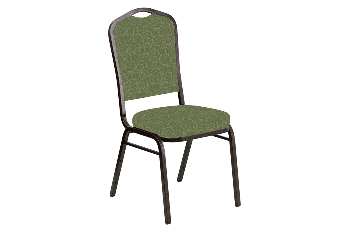 BLNK - Crown Back Banquet Chair in Martini with Gold Vein Frame