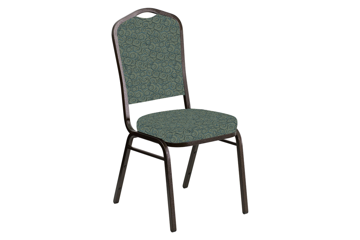 BLNK - Crown Back Banquet Chair in Martini with Gold Vein Frame