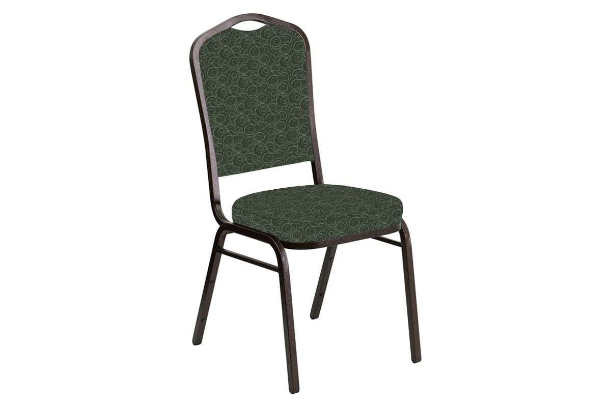 BLNK - Crown Back Banquet Chair in Martini with Gold Vein Frame