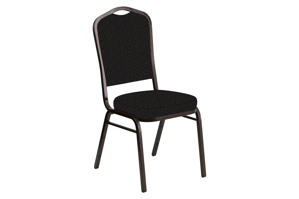 BLNK - Crown Back Banquet Chair in Mirage with Gold Vein Frame